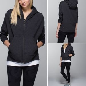(Lululemon) Hold Your Om Hoodie Gray Zip 12